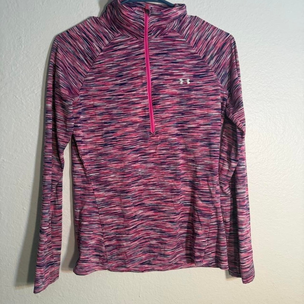 Pink long sleeve Under Armor women's all season tee